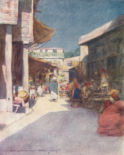 ए नैरो स्ट्रीट, 1905 द्वारा मोर्टिमर लुडिंगटन मेनप्स