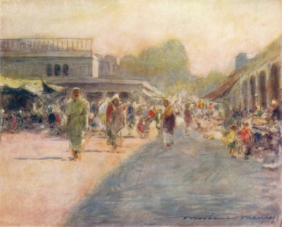 पेशावर में एक सड़क, 1905 द्वारा मोर्टिमर लुडिंगटन मेनप्स