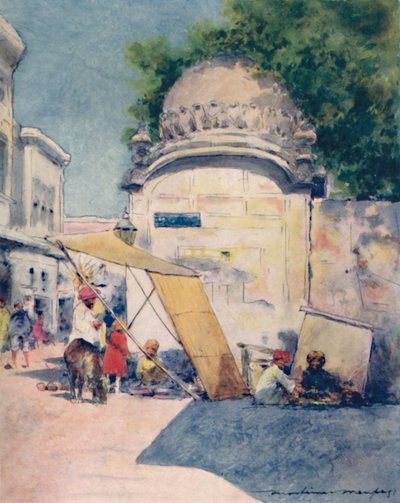 अमृतसर, 1905 के एक स्ट्रीट कॉर्नर पर द्वारा मोर्टिमर लुडिंगटन मेनप्स