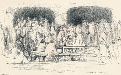 प्यूब्ला में मिड-डे, c1895, 1896 द्वारा मोर्टिमर लुडिंगटन मेनप्स
