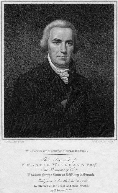 फ्रांसिस विंगरवे c1789-1823, 1818। द्वारा मूसा हाउटन