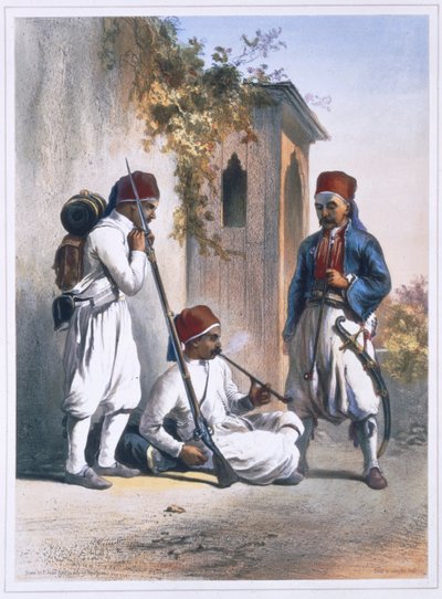निज़ामियोर, कांका, मिस्र, 1848 में तुर्की सेना के नियमित सैनिक द्वारा मौइलेरॉन