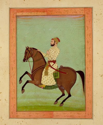 हॉर्सबैक पर मुगल नोबल, सी .१ from ९ ०, लार्ज क्लाइव एल्बम से द्वारा मुगल स्कूल