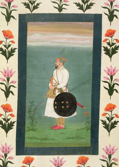 लघु क्लाइव एल्बम c.1635-40 से एक अधिकारी का स्थायी आंकड़ा (कागज पर अपारदर्शी wc) द्वारा मुगल स्कूल
