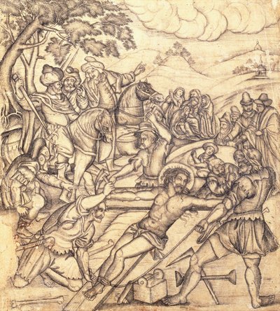 क्रूसीफिकेशन, c.1650 द्वारा मुगल स्कूल