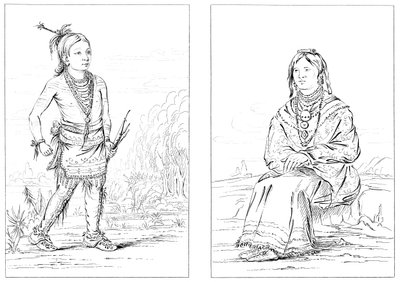 नेटिव अमेरिकन, नॉर्थ वेस्टर्न फ्रंटियर, 1841। द्वारा मायर्स एंड को
