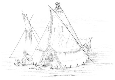 टेपी, 1841। द्वारा मायर्स एंड को