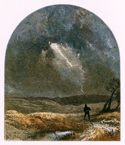 &39;लाइटनिंग द्वारा सुंदर युवा स्ट्रक ब्लाइंड&39; के लिए चित्रण द्वारा माइल्स बिरकेट फोस्टर