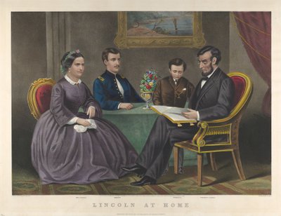 लिंकन एट होम, 1867 द्वारा नथानिएल करियर