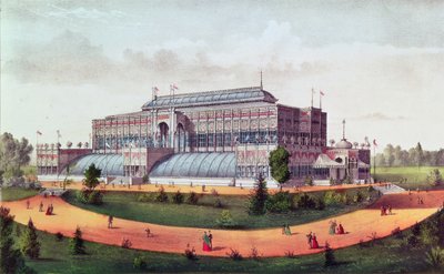 हॉर्टिकल्चरल हॉल, ग्रैंड यूनाइटेड स्टेट्स शताब्दी प्रदर्शनी 1876 द्वारा एन। और इव्स, जेएम क्यूरियर