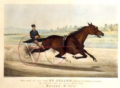 टर्फ के राजा, &39;सेंट। जुलिएन &39;, ओरिन ए। हिकोक द्वारा संचालित, 1880 (लिथो) द्वारा एन। और इव्स, जेएम क्यूरियर