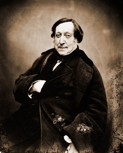 जिओचिनो रॉसिनी का पोर्ट्रेट, संगीतकार 1792-1868 (फोटो) द्वारा नादर