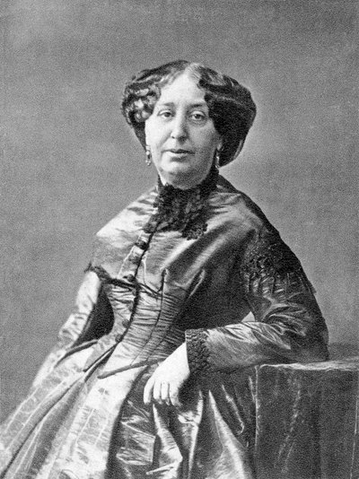 लेखक जॉर्ज सैंड (1804-1876) सी। 1860, नादर द्वारा फोटो मई 1852 द्वारा नादर