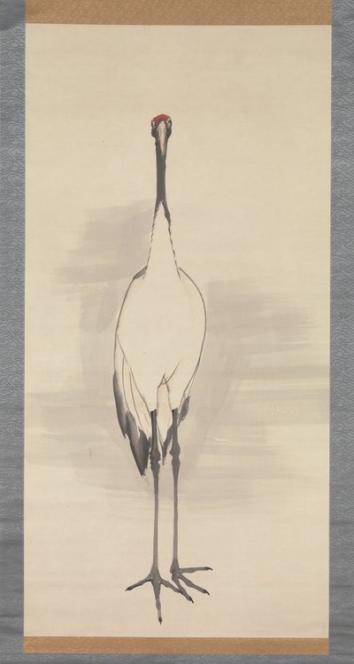 क्रेन, 1780 के दशक। द्वारा Nagasawa Rosetsu