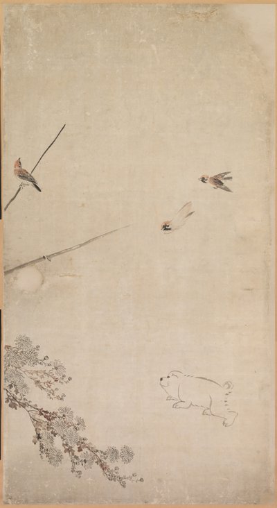 पपीज, स्पैरो और क्रिसेंटहेम, 1754-1799। द्वारा नागासावा रोसेट्सु