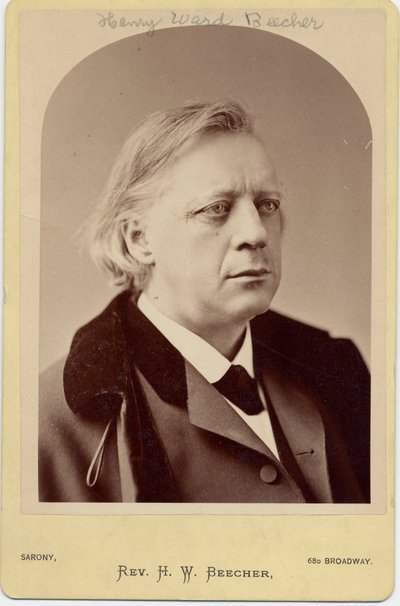 हेनरी वार्ड बीचर (1818-87), अमेरिकी पादरी, सामाजिक सुधारक (एल्बम फोटो) द्वारा नेपोलियन सरनी