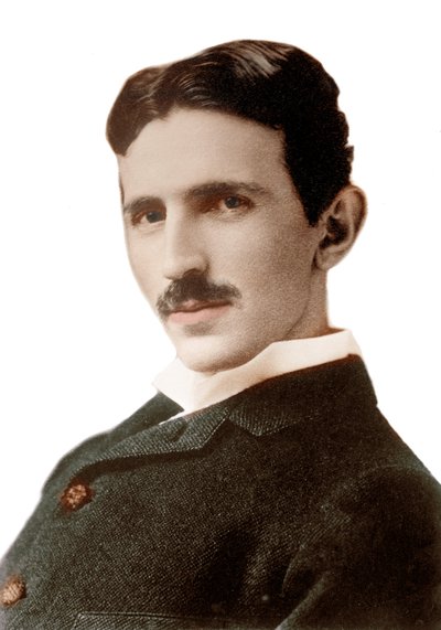 निकोला टेस्ला का पोर्ट्रेट (1856-1943) (निकोलज) - क्रोएशिया में जन्मे सर्ब इंजीनियर, भौतिक विज्ञानी और आविष्कारक - नेपोलियन सरोनी द्वारा फोटोग्राफी (1821-1896) 1890 द्वारा नेपोलियन सरनी