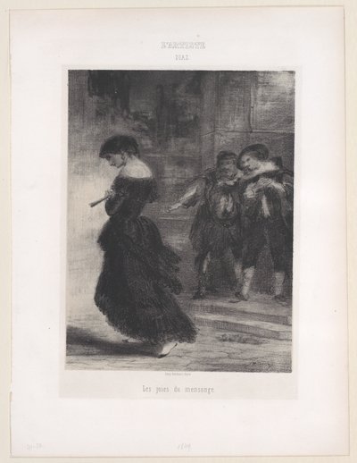 झूठ बोलने की खुशियाँ, 1830-76।, 1830-76। द्वारा नरसिसे वर्जिल डियाज़ दे ला पेना