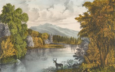 मूसहेड लेक, मेन, 1857-72।, 1857-72। निर्माता: नथानिएल क्यूरियर, जेम्स मेरिट इवेस, क्यूरियर और इवेस। द्वारा कैरियर और Ives
