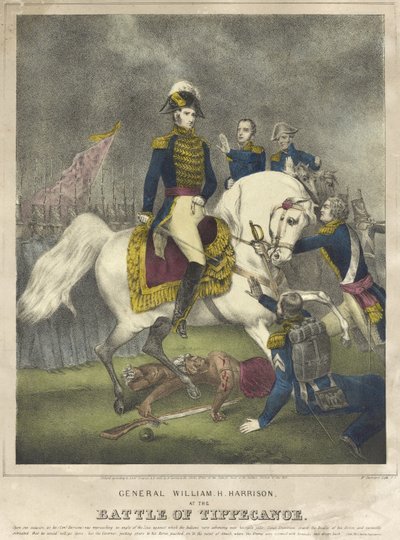 Tippecanoe, पब की लड़ाई में जनरल विलियम एच। हैरिसन 1840 द्वारा नथानिएल करियर