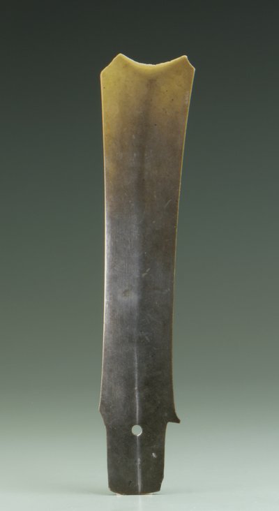 कांटा छेनी (झंग), किजिया संस्कृति, c.2500-2000 ईसा पूर्व (जेड) द्वारा नवपाषाण काल चीनी स्कूल