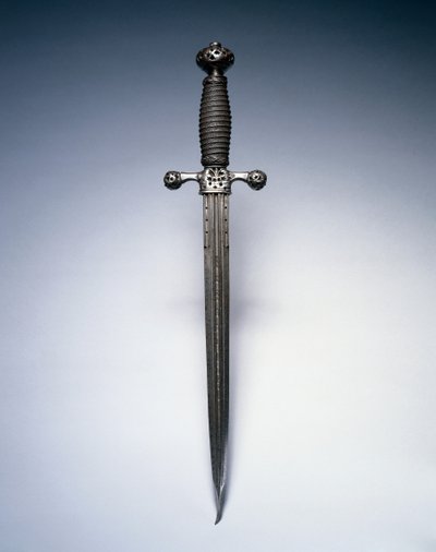 डैगर, c.1620-50 (वायर ग्रिप के साथ स्टील) द्वारा नीदरलैंड के स्कूल