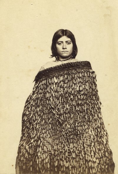 मीना माकाटा, हाफ कास्ट मैर, c.1865 (एल्बम प्रिंट और wc) द्वारा New Zealander Photographer
