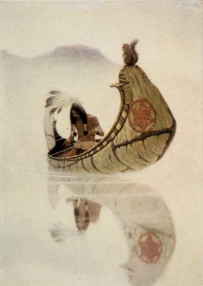 हेनरी वाड्सवर्थ लॉन्गफेलो (1807-82), पब द्वारा हियावथा के गाने का फ्रंटस्पाईज। जॉर्ज जी। हैरप अंड कंपनी लिमिटेड, 1911 (सॉफ्ट-ग्राउंड ईचिंग) द्वारा द्वारा न्यूवेल कन्वर्स व्याथ