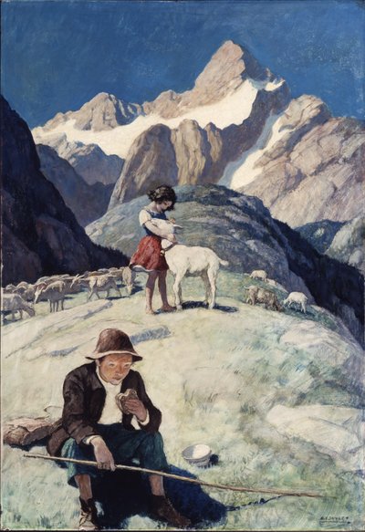 हेइडी, 1940 (पुनर्जागरण पैनल पर तेल) द्वारा न्यूवेल कन्वर्स व्याथ