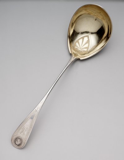 सूप लेडल, c.1860 (सिक्का चांदी और गिल्ट) द्वारा न्यूवेल हार्डिंग एंड कंपनी