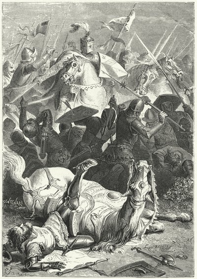 Torricella . की लड़ाई में गंभीर रूप से घायल Margrave Ezzelino III da Romano का कब्जा द्वारा निकोलो सनेसी