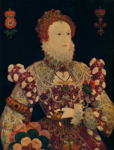 एलिजाबेथ I, इंग्लैंड की रानी और आयरलैंड, c1574 द्वारा निकोलस हिलियार्ड
