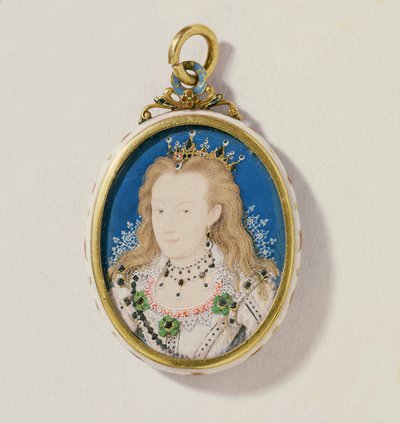 फ्रांसिस हॉवर्ड, डचेस ऑफ रिचमंड एंड लेनोक्स, c.1605-10 (वेल्लम पर wc) द्वारा निकोलस हिलियार्ड