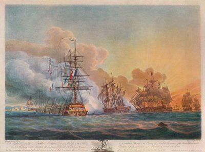 नील नदी की लड़ाई, c1799 द्वारा निकोलस पोकॉक