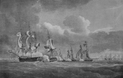 डारिंग एक्शन ऑफ़ लॉर्ड कोचरन, c1807 द्वारा निकोलस पोकॉक