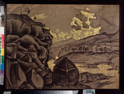 हेनरिक इबसेन, 1912 द्वारा "पीयर गेन्ट" के लिए सजावट द्वारा निकोलस रोएरिच