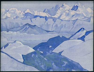 एवरेस्ट रेंज, "हिमालयन" श्रृंखला, 1924 द्वारा निकोलस रोएरिच