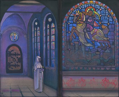 ग्लोरी टू द हीरो, डिप्टीच, 1933 द्वारा Nicholas Roerich
