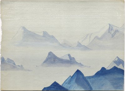 हिमालय, एल्बम पत्ती, 1933-34 द्वारा निकोलस रोएरिच