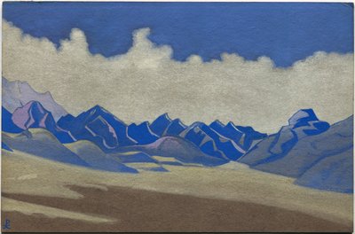 काराकोरम, पथ टुर्कस्तान, 1936 द्वारा निकोलस रोएरिच
