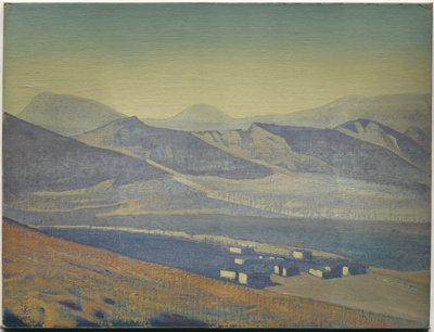 अभयारण्य और सिटीडेल्स, एक ही शीर्षक की श्रृंखला से, 1925 द्वारा निकोलस रोएरिच