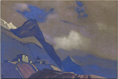 तिब्बत, ब्रह्मपुत्र के पास, 1936 द्वारा निकोलस रोएरिच