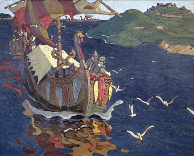 ओवरसीज़ से आगंतुक, 1901 द्वारा Nicholas Roerich