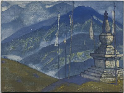 वेव्स ऑफ मिस्ट, "हिमालयन" श्रृंखला, 1924 द्वारा निकोलस रोएरिच
