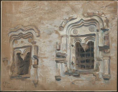 17 वीं सदी के घर, प्सकोव, "पुराने रूसी शहरों के माध्यम से यात्रा से अध्ययन", 1903 द्वारा निकोलस रोएरिच
