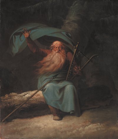 ओसियन सिंगिंग हिज स्वान सॉन्ग, 1780-1782। द्वारा निकोलाई अब्राहम अबिल्डगार्ड