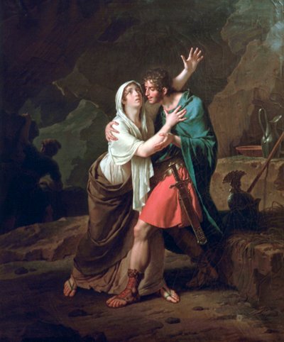 Eponine और सबीन, 1802 द्वारा निकोलस आंद्रे मोनसियाउ