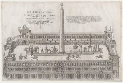 रोमन भव्यता का दर्पण: सर्कस फ्लेमिनियस, 1553., 1553। द्वारा निकोलस बीट्रिज़ेट