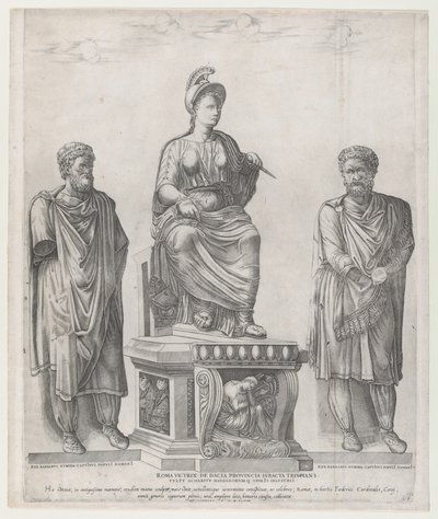 रोमन भव्यता का दर्पण: रोम विक्टोरियस, 1549., 1549। द्वारा निकोलस बीट्रिज़ेट