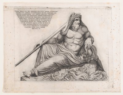 रोमन भव्यता का दर्पण: द ओशन गॉड, 1560., 1560। द्वारा निकोलस बीट्रिज़ेट